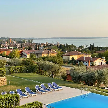 Ausblick Gardasee - Mit Seeblick, Infinity Pool, Garten Und Garage 아파트