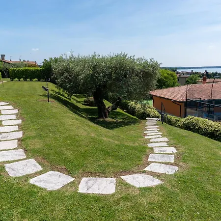 Ausblick Gardasee - Mit Seeblick, Infinity Pool, Garten Und Garage Apartment Lazise