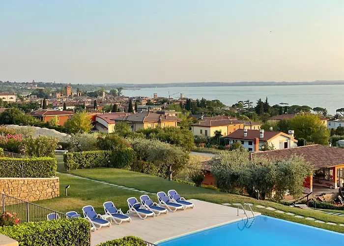 Ausblick Gardasee - Mit Seeblick, Infinity Pool, Garten Und Garage 아파트