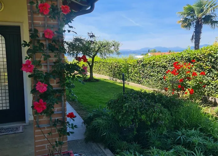 Ausblick Gardasee - Mit Seeblick, Infinity Pool, Garten Und Garage 아파트