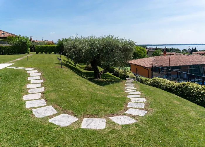 Ausblick Gardasee - Mit Seeblick, Infinity Pool, Garten Und Garage 아파트 라찌제